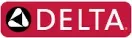 Delta logo with red background and icon.